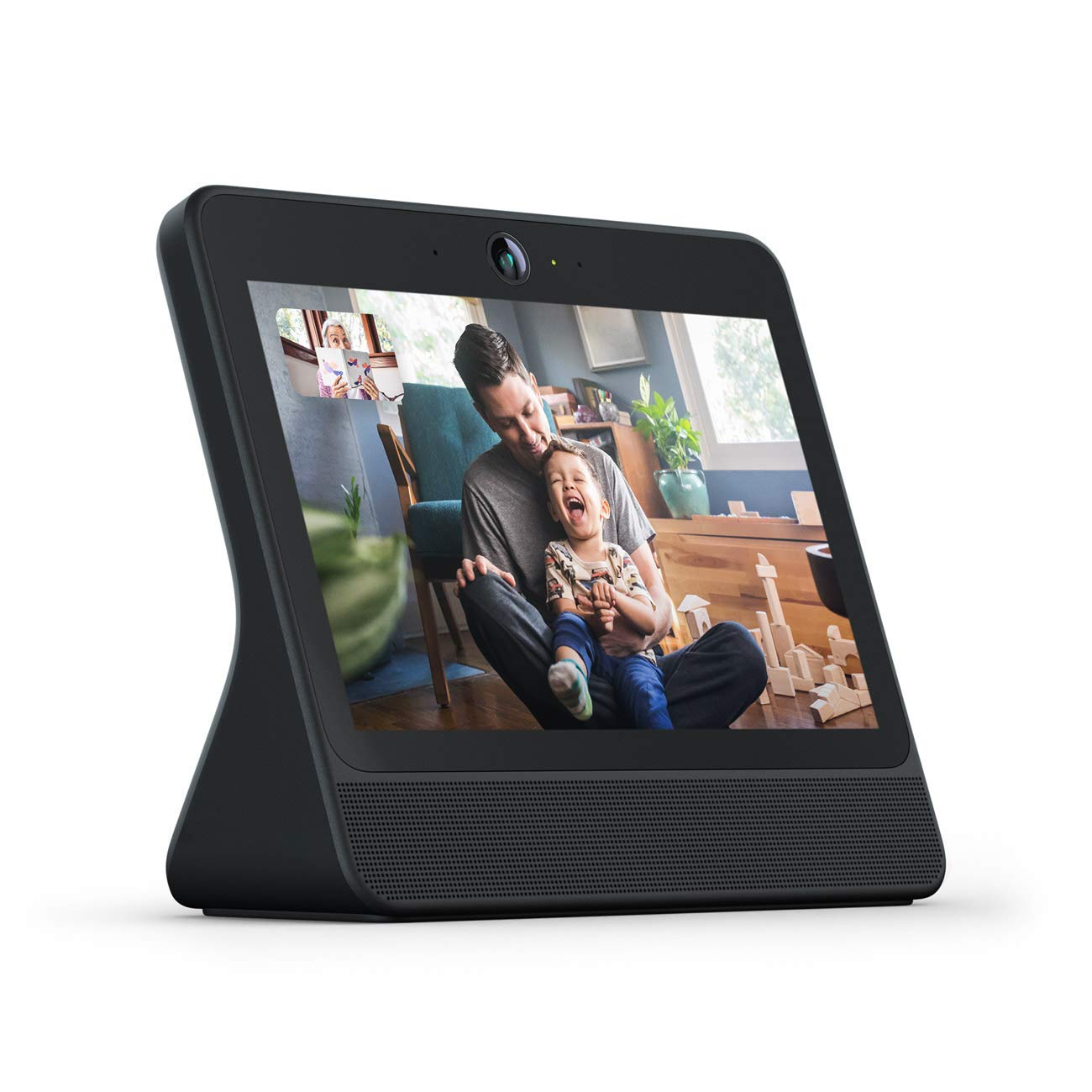 Facebook Portal [Gen 1] Smart Hands-Free Video Calling with Alexa Built-in for Homes & Offices (4K Video Call, AI Assist